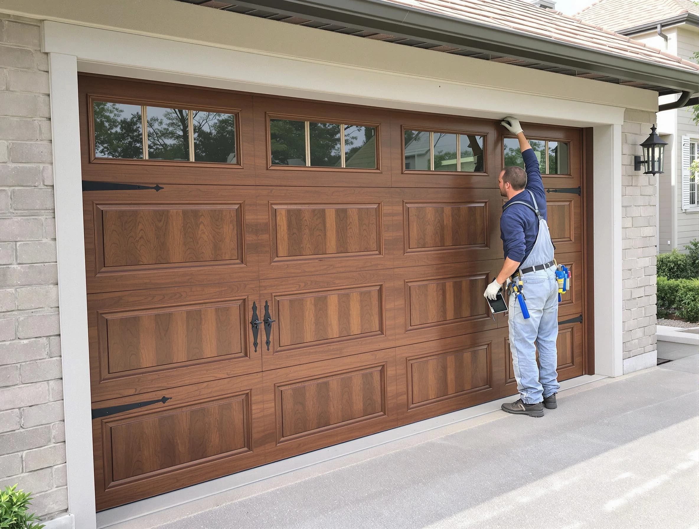 Custom garage door showcase by Middlesex Garage Door Repair in Middlesex