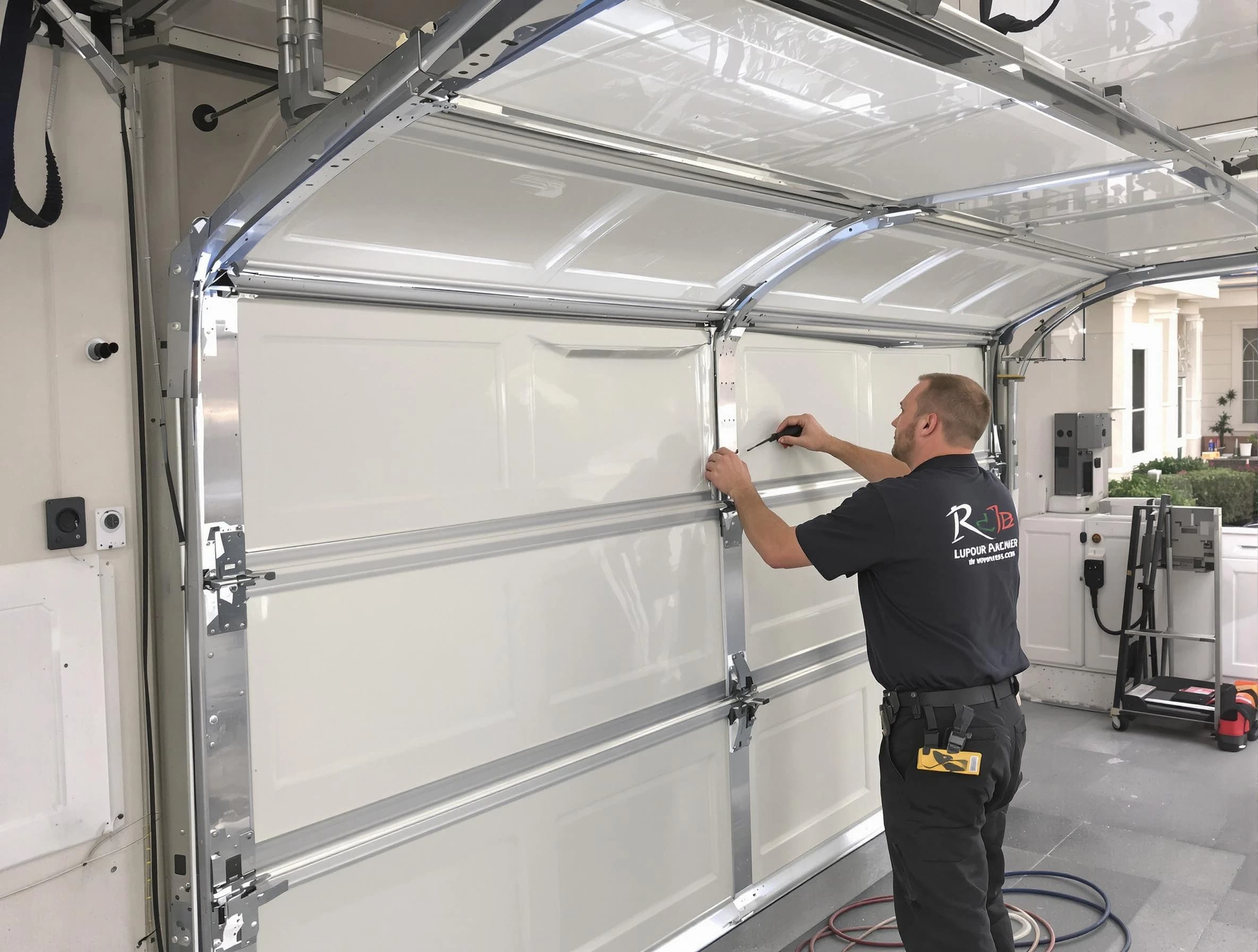 Middlesex Garage Door Repair professional performing panel repair in Middlesex