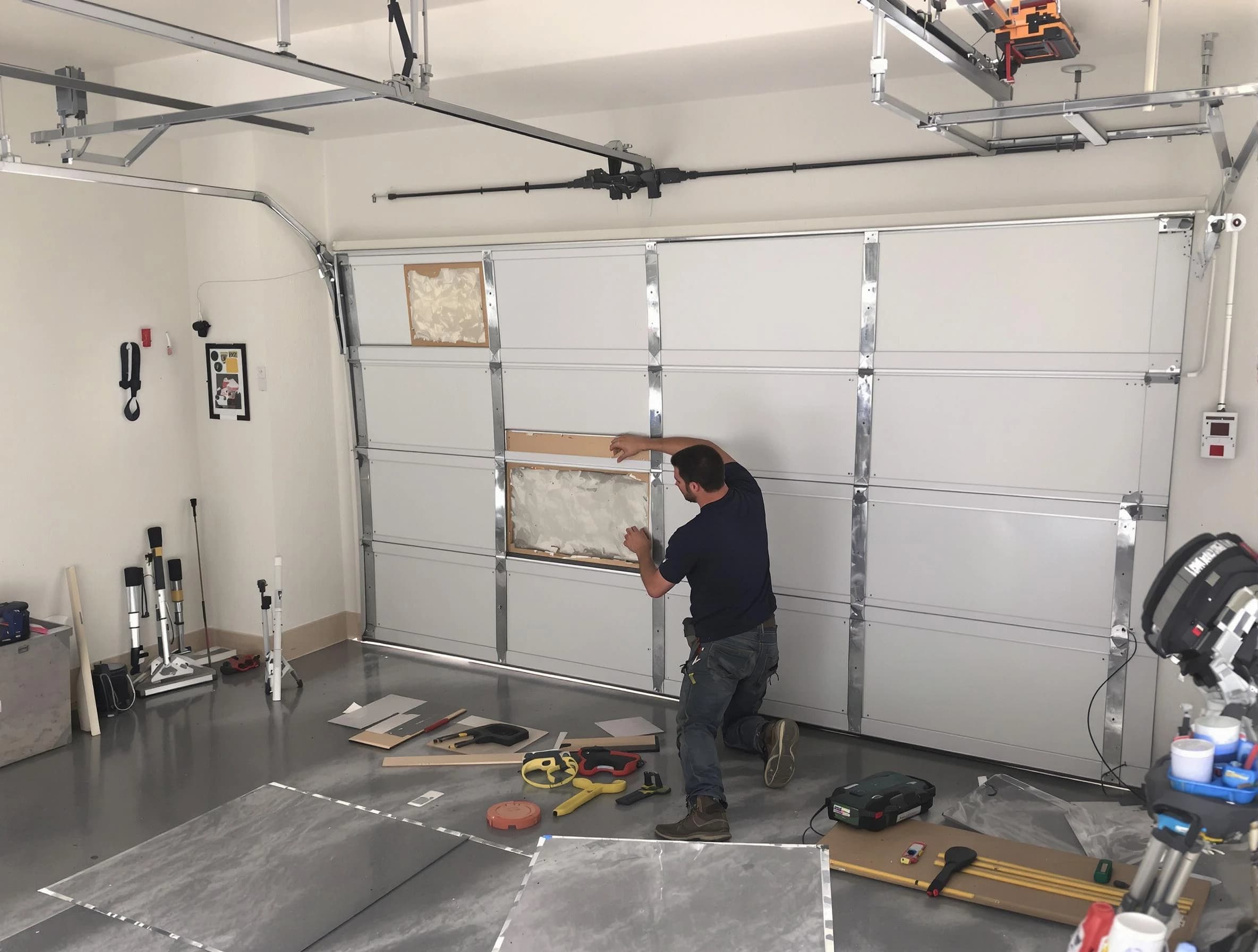 Garage Door Panel Repair in Middlesex