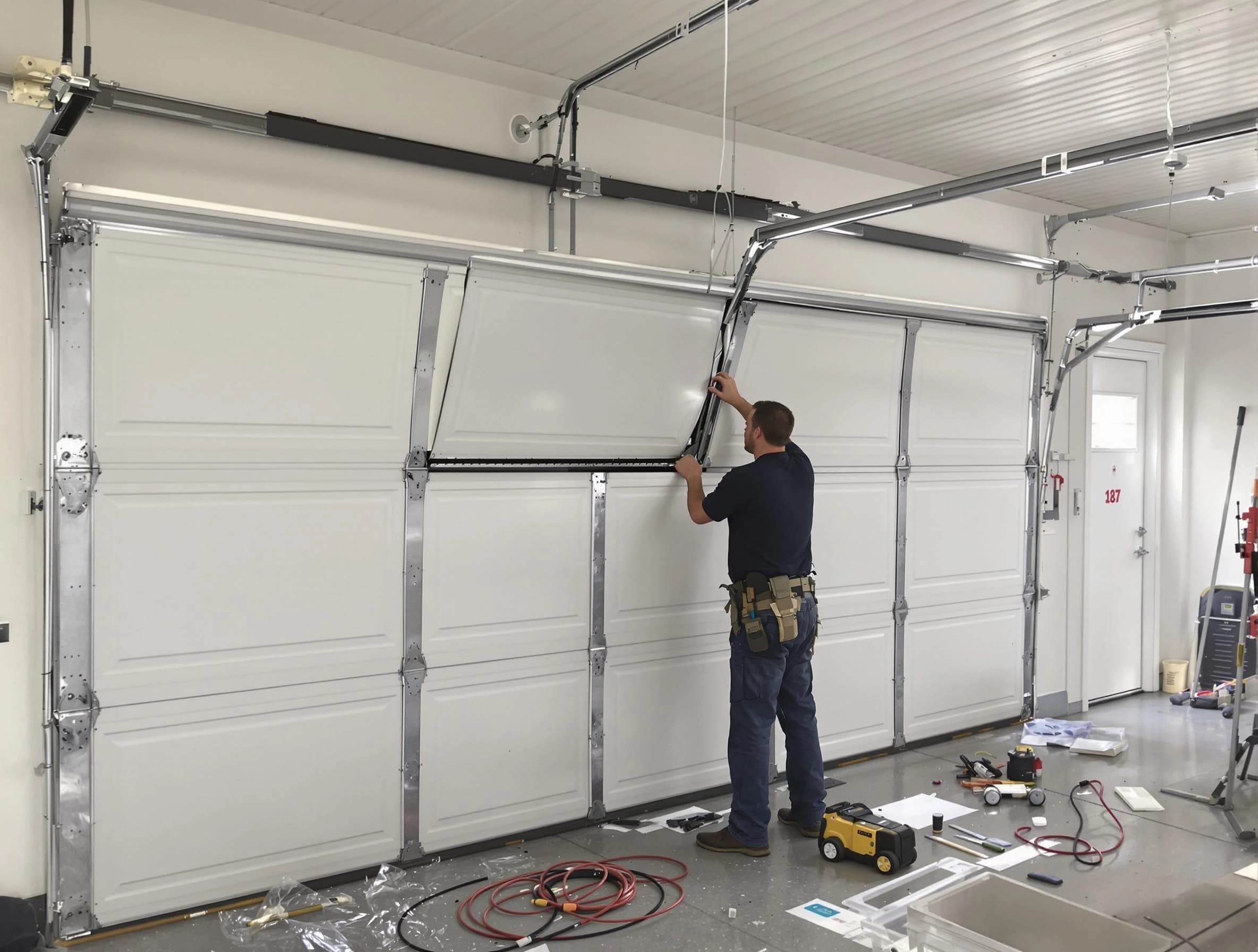 Garage Door Section Replacement in Middlesex