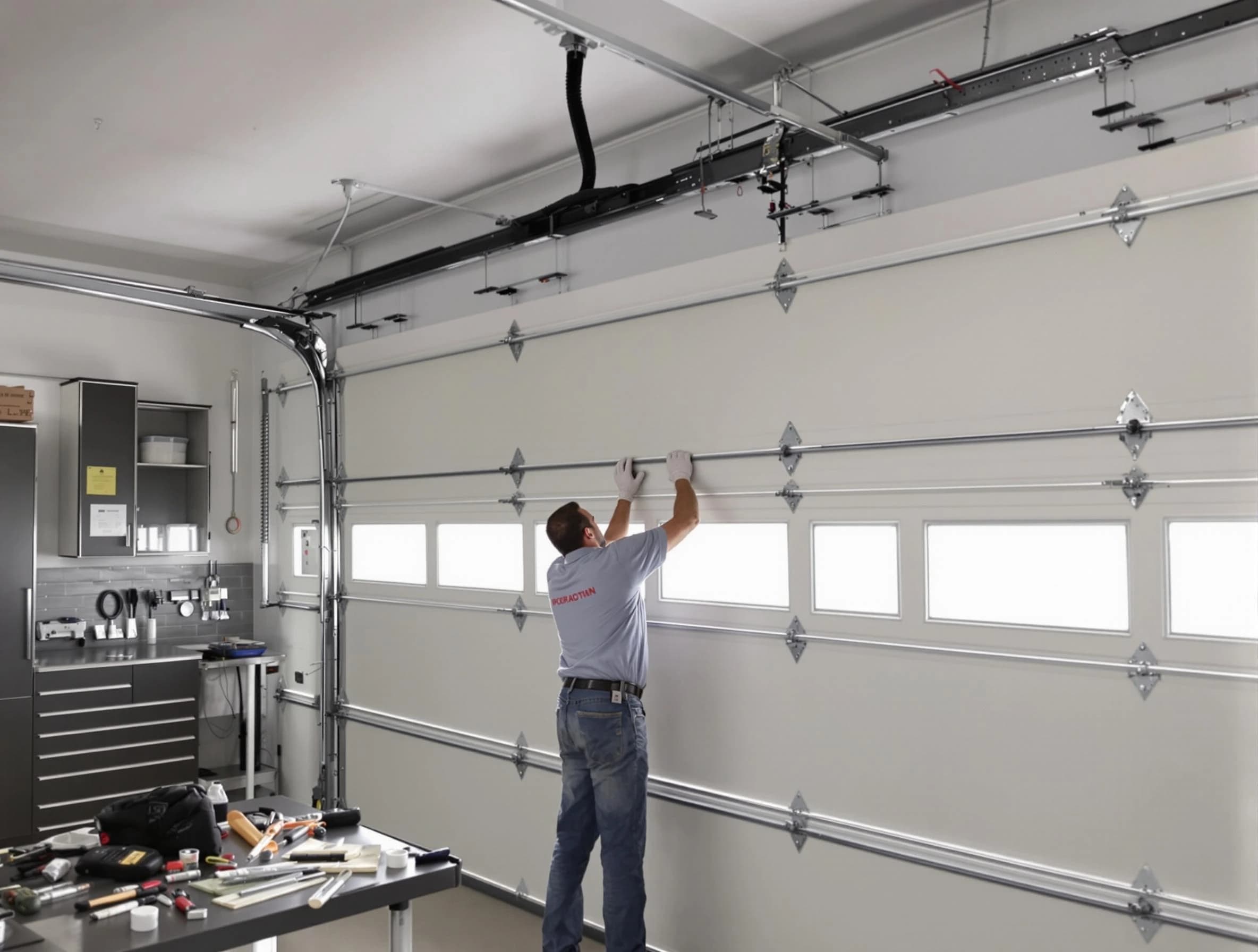 Garage Door Track Repair in Middlesex